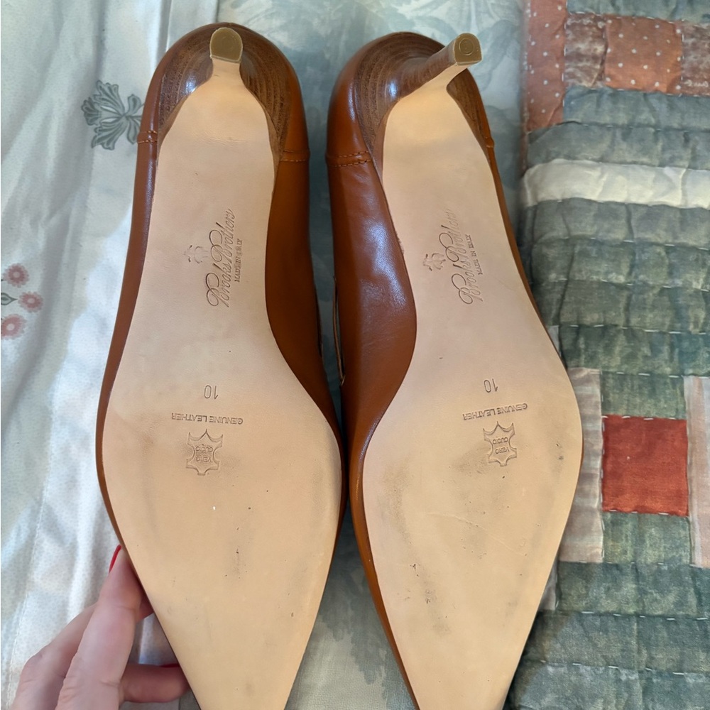 Brooks Brothers Tan Leather Heels - Picture 4 of 7